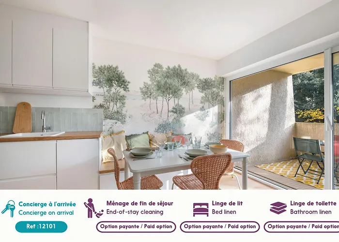 A 220m De La Plage, Avec Terrasse Pour 3 Apartamento *